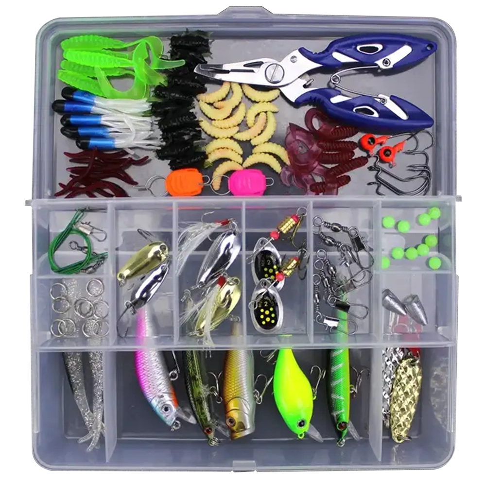 103pcs Fishing Lure Set | Artificial Minnow | Crank Spoon | Bait
