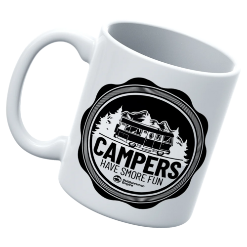 Camping Seal Mug | 11oz UV-Printed Ceramic Cup | Durable Everyday Adventure Drinkware