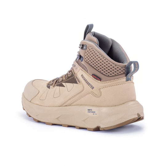 ROCKROOSTER Farmington Black 6-Inch Waterproof Hiking Boots | VIBRAM® Sole Durable Outdoor Footwear | Comfortable Trail & Adventure Boots