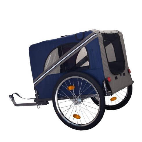 Dog Bike Trailer | Mesh Windows & Safety Flag | Comfortable Pet Carrier for Cycling Adventures