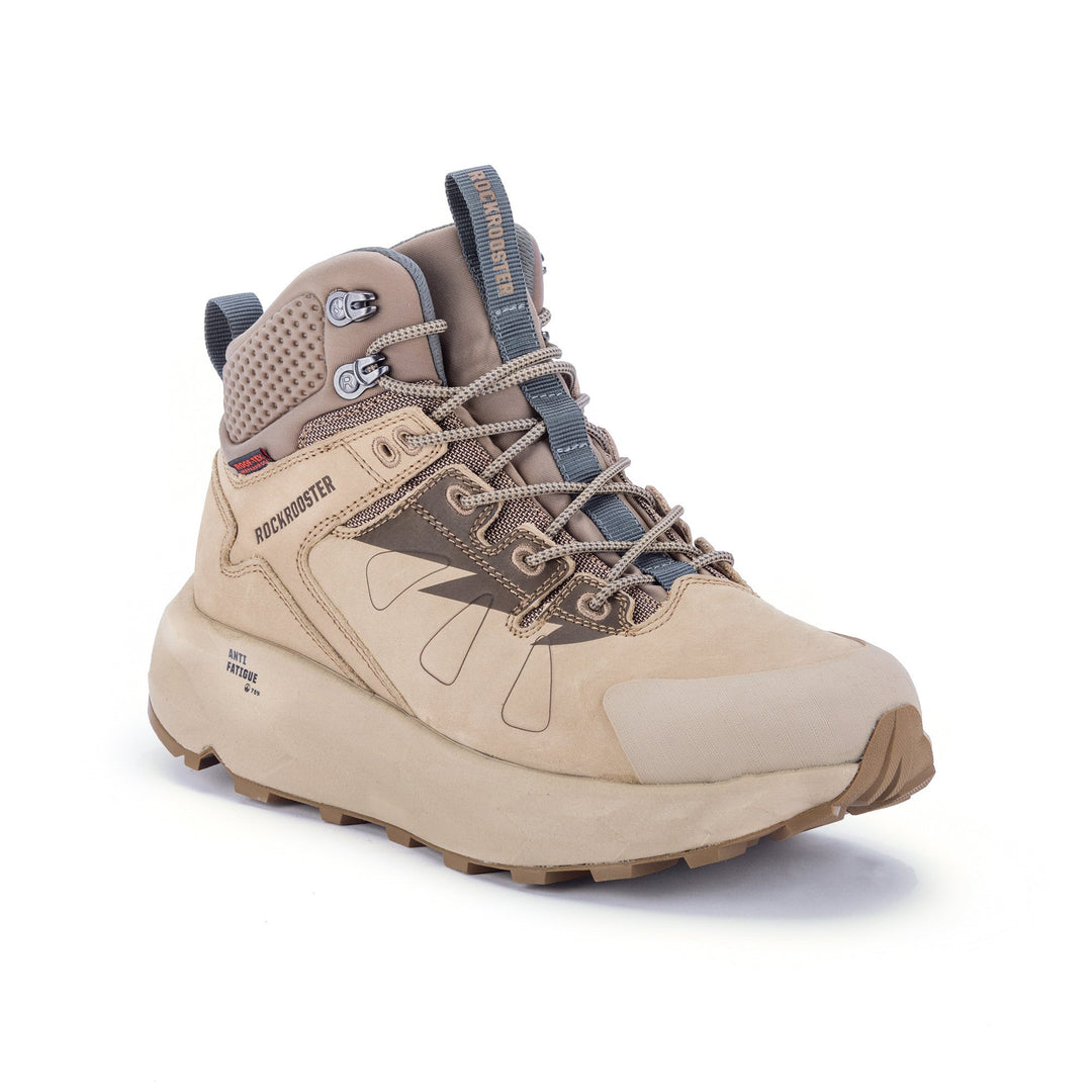 ROCKROOSTER Farmington Black 6-Inch Waterproof Hiking Boots | VIBRAM® Sole Durable Outdoor Footwear | Comfortable Trail & Adventure Boots