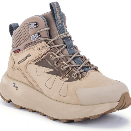 ROCKROOSTER Farmington Black 6-Inch Waterproof Hiking Boots | VIBRAM® Sole Durable Outdoor Footwear | Comfortable Trail & Adventure Boots