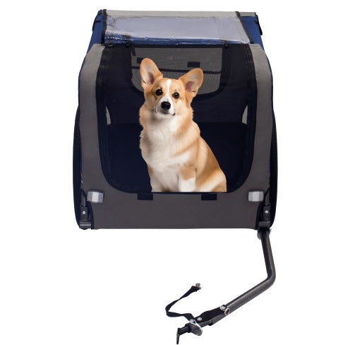 Dog Bike Trailer | Mesh Windows & Safety Flag | Comfortable Pet Carrier for Cycling Adventures