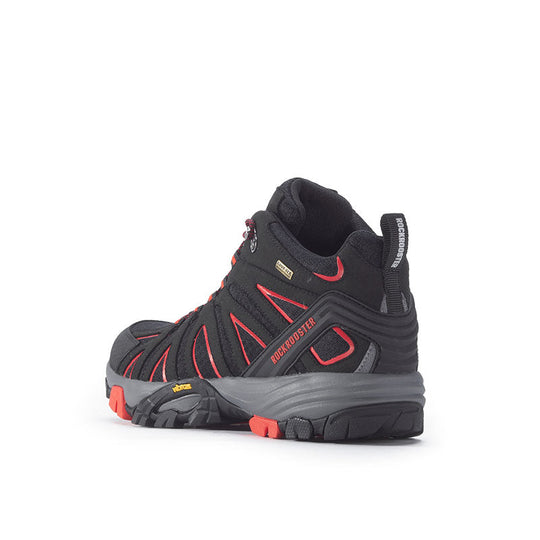 ROCKROOSTER Bedrock Black 6-Inch Waterproof Hiking Boots | VIBRAM® Sole Durable Outdoor Footwear | Comfortable Trail & Adventure Boots