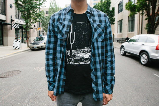 ert Cruiser T-Shirt | Off-Road Cruiser Graphic Tee | Hand-Printed Unisex Outdoor Hiking Shirt