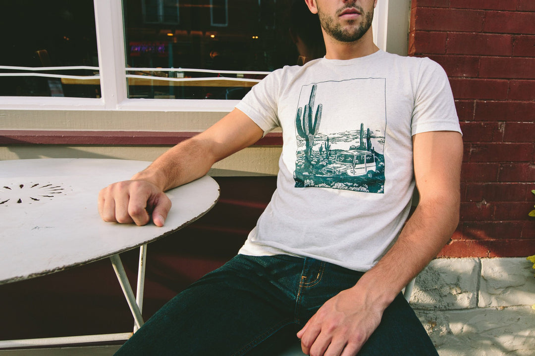 ert Cruiser T-Shirt | Off-Road Cruiser Graphic Tee | Hand-Printed Unisex Outdoor Hiking Shirt