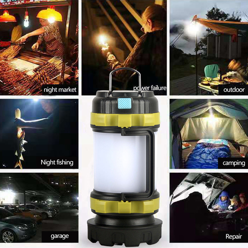 Rechargeable Camping Lantern & Searchlight – Portable LED with Power Bank