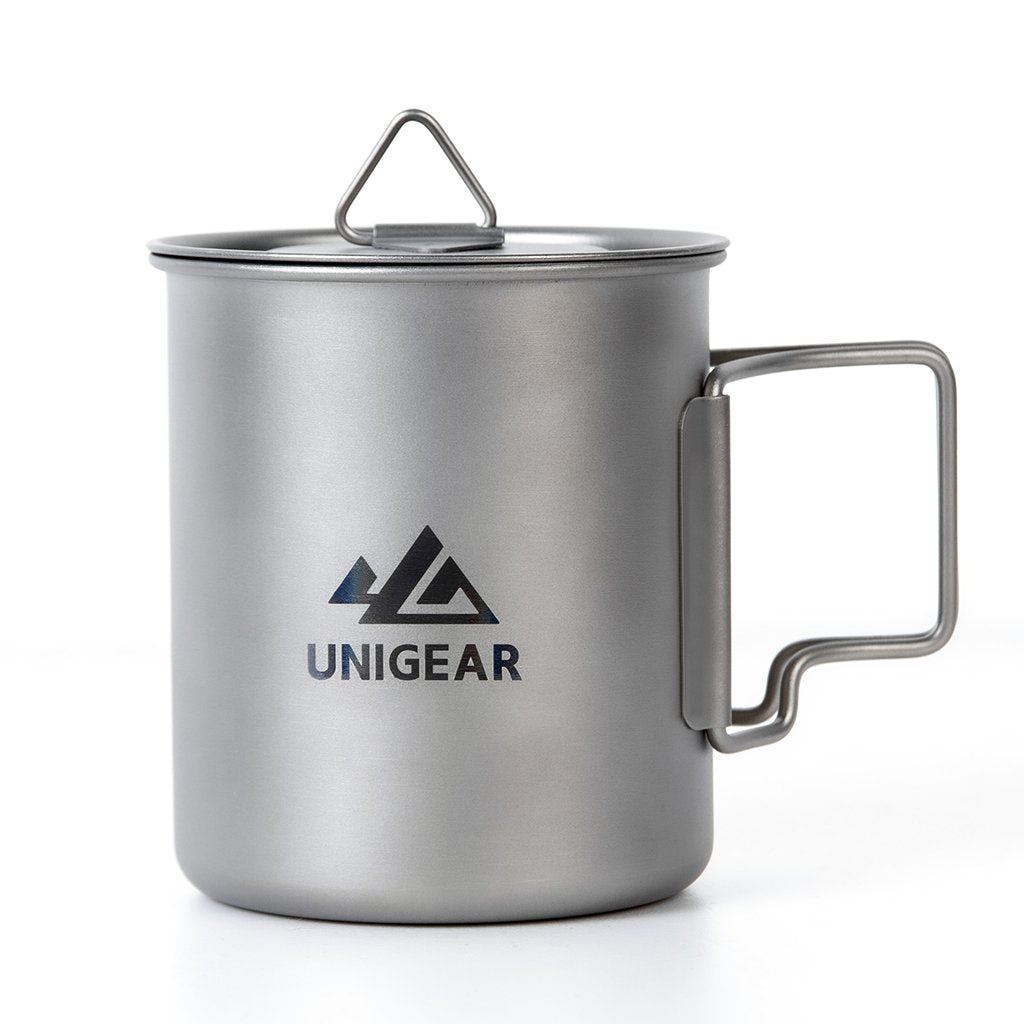 Ultralight Titanium Camping Cup – 450ml Hiking & Backpacking Mug