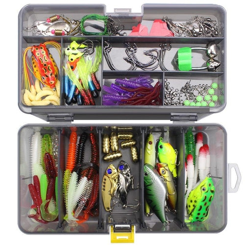 Ultimate Angler’s Paradise 168-Piece Fishing Kit | Multifunctional Tackle Set | Complete Gear for Freshwater & Saltwater Fishing