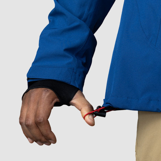 Adventure 2.0 Men’s Navy Blue Jacket | Eco-Friendly All-Weather Outerwear | Sustainable Outdoor Adventure Coat