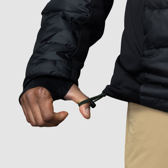 Down Jacket Men’s Eco Recycled | Lightweight Water-Repellent Coat | Sustainable Outdoor Winter Outerwear