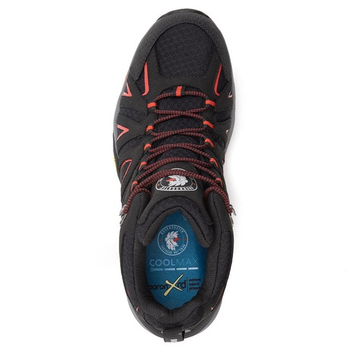 ROCKROOSTER Bedrock Black 6-Inch Waterproof Hiking Boots | VIBRAM® Sole Durable Outdoor Footwear | Comfortable Trail & Adventure Boots