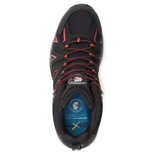 ROCKROOSTER Bedrock Black 6-Inch Waterproof Hiking Boots | VIBRAM® Sole Durable Outdoor Footwear | Comfortable Trail & Adventure Boots