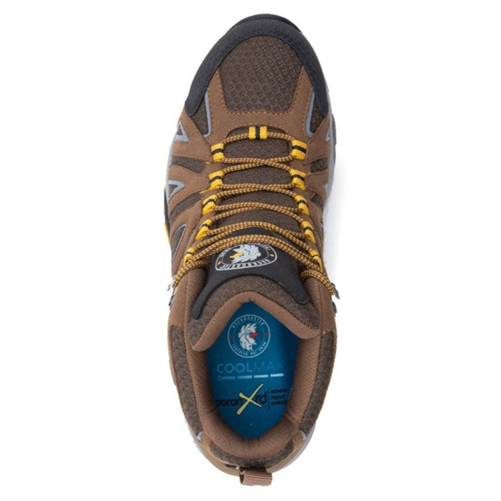ROCKROOSTER Bedrock Brown 6-Inch Waterproof Hiking Boots | VIBRAM® Sole Durable Outdoor Footwear | Comfortable Trail & Adventure Boots