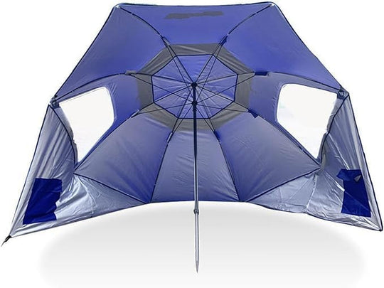 Super-Brella Umbrella | SPF 50+ Canopy | Sun and Rain Outdoor Protection
