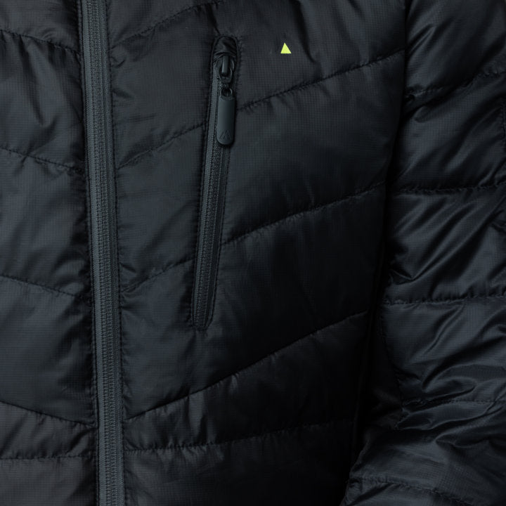 Down Jacket Men’s Eco Recycled | Lightweight Water-Repellent Coat | Sustainable Outdoor Winter Outerwear