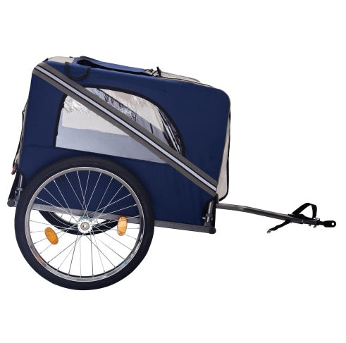 Dog Bike Trailer | Mesh Windows & Safety Flag | Comfortable Pet Carrier for Cycling Adventures