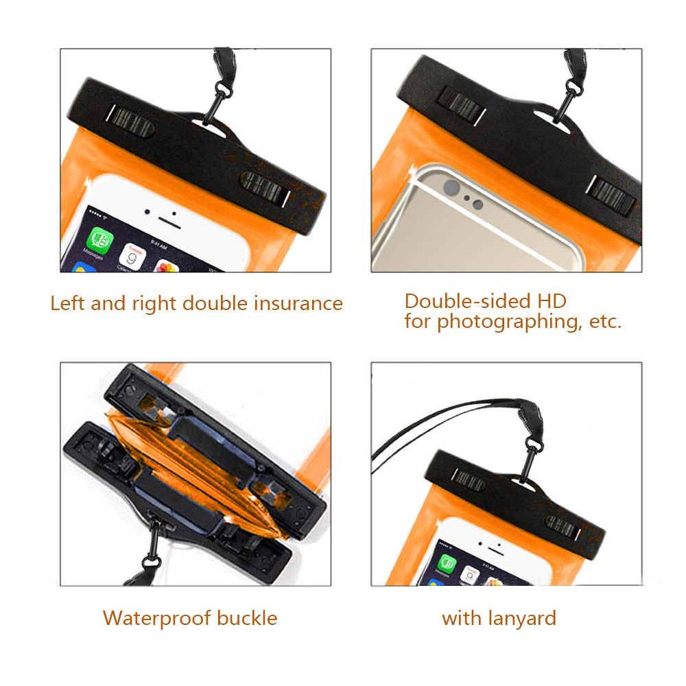 3 Pack Waterproof Floating Phone Pouches | Universal Fit Dry Bags | Protective Cases for Swimming & Boating