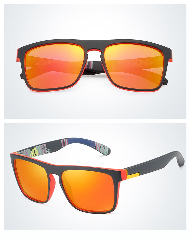 Square Polarized Sunglasses for Men & Women | UV Protection Sport Shades | Stylish Driving Eyewear