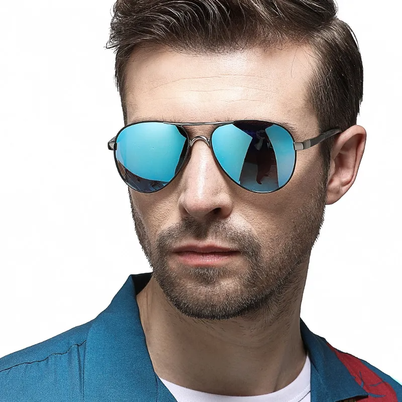Men’s Polarized Pilot Sunglasses | UV400 Outdoor Driving Shades | Stylish Protective Eyewear