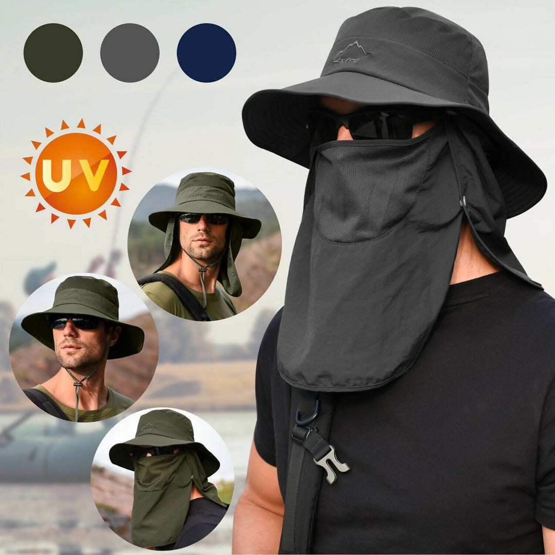 Wide Brim Sun Hat | UV Protection Bucket Cap | Hiking Camping Fishing