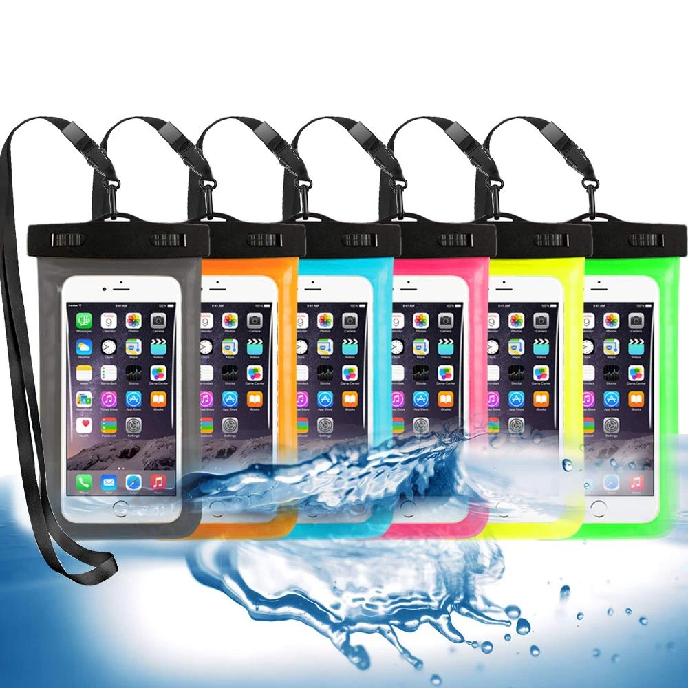 3 Pack Waterproof Floating Phone Pouches | Universal Fit Dry Bags | Protective Cases for Swimming & Boating