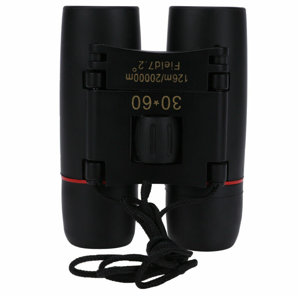 Day & Low Light 30x60 Zoom Compact Binoculars | High-Power Folding Optics | Clear Viewing for Outdoor Adventures