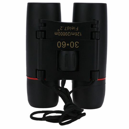Day & Low Light 30x60 Zoom Compact Binoculars | High-Power Folding Optics | Clear Viewing for Outdoor Adventures