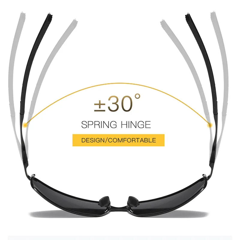 Men’s Polarized Pilot Sunglasses | UV400 Outdoor Driving Shades | Stylish Protective Eyewear