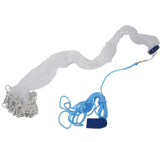 Easy Throw Hand Cast Fishing Net – Strong Nylon Mesh for Bait Catching