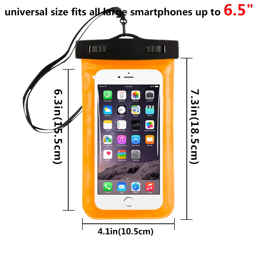 3 Pack Waterproof Floating Phone Pouches | Universal Fit Dry Bags | Protective Cases for Swimming & Boating