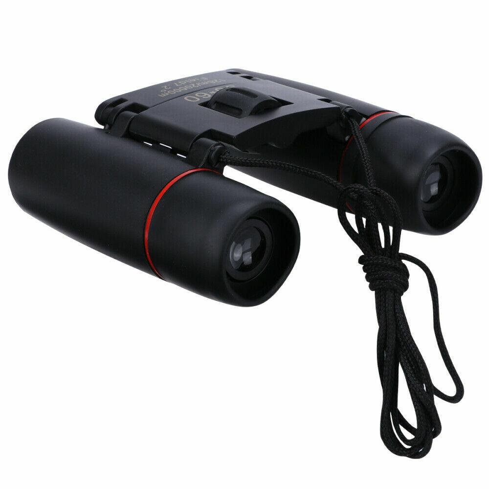 Day & Low Light 30x60 Zoom Compact Binoculars | High-Power Folding Optics | Clear Viewing for Outdoor Adventures