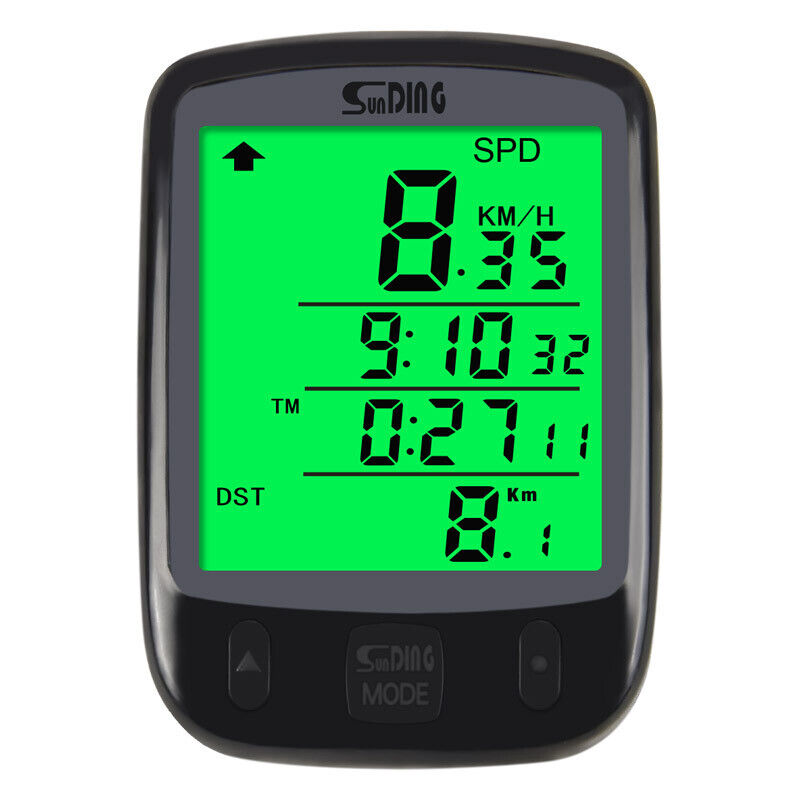 Bike Speedometer Wireless Waterproof | LCD Display Cycling Odometer | Durable Bike Computer for Tracking Speed & Distance