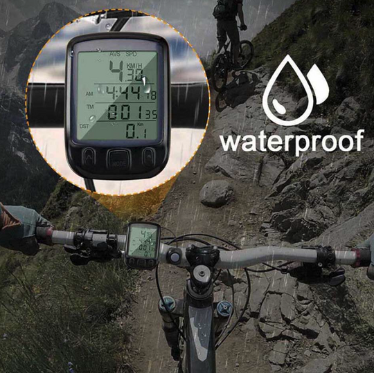 Bike Speedometer Wireless Waterproof | LCD Display Cycling Odometer | Durable Bike Computer for Tracking Speed & Distance