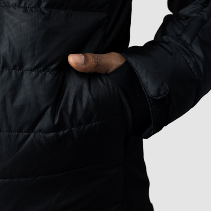 Down Jacket Men’s Eco Recycled | Lightweight Water-Repellent Coat | Sustainable Outdoor Winter Outerwear