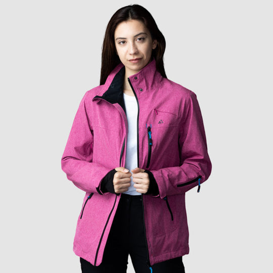Adventure 2.0 Women’s Pink Jacket | Eco-Friendly All-Weather Outerwear | Sustainable Outdoor Adventure Coat