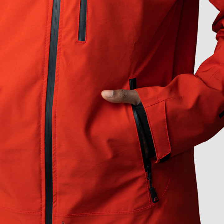 Adventure 2.0 Jacket | Men’s Red Eco-Friendly Outerwear | All-Weather Gear