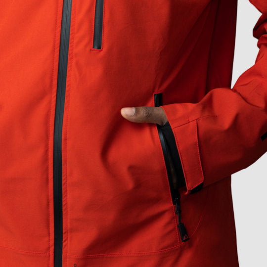 Adventure 2.0 Jacket | Men’s Red Eco-Friendly Outerwear | All-Weather Gear