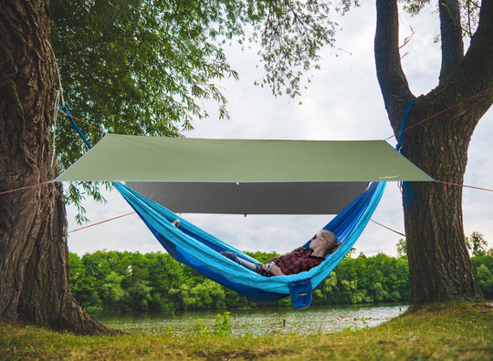 Rainproof Camping Tarp Shelter | Waterproof Outdoor Canopy | Lightweight Portable Rain & Sun Protection for Camping