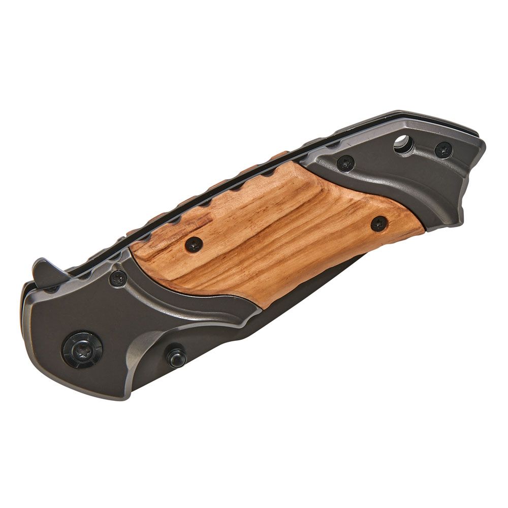 Wood Handle Pocket Knife | Folding Outdoor Blade | Camping and Hiking Gear