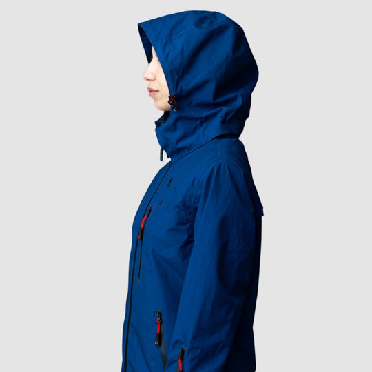 Adventure 2.0 Women’s Navy Jacket | Eco-Friendly All-Weather Outerwear | Sustainable Outdoor Adventure Coat