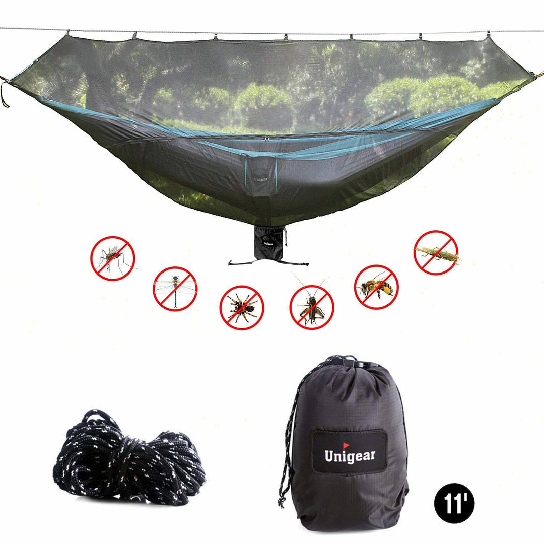 360° Hammock Bug Net | Lightweight Camping Mosquito Net | Full-Protection Insect Shield for Backpacking & Outdoor Sleeping