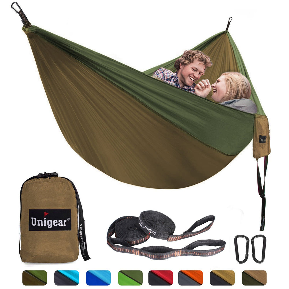 Double/Single Portable Hammock Set | Lightweight Outdoor Camping & Travel Hammocks | Easy Setup Relaxation Gear