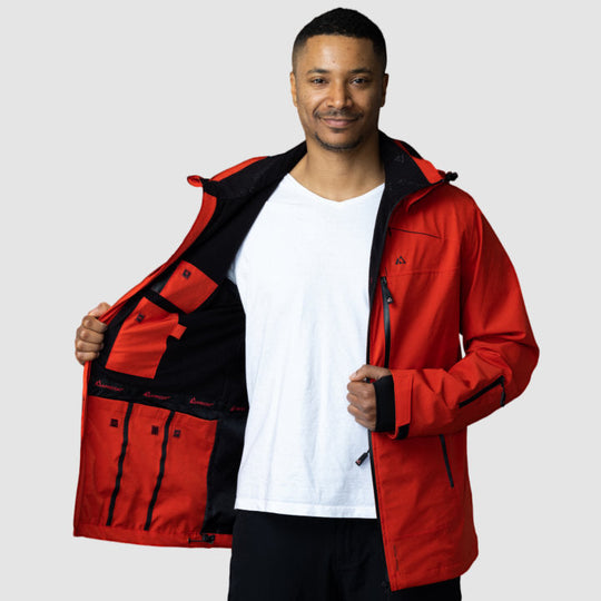 Adventure 2.0 – Men Red | Eco-Friendly Jacket for All-Weather
