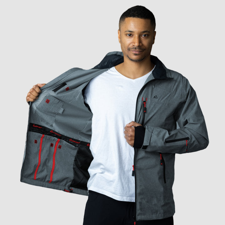 Adventure 2.0 – Men Gray | Eco-Friendly Jacket for All-Weather