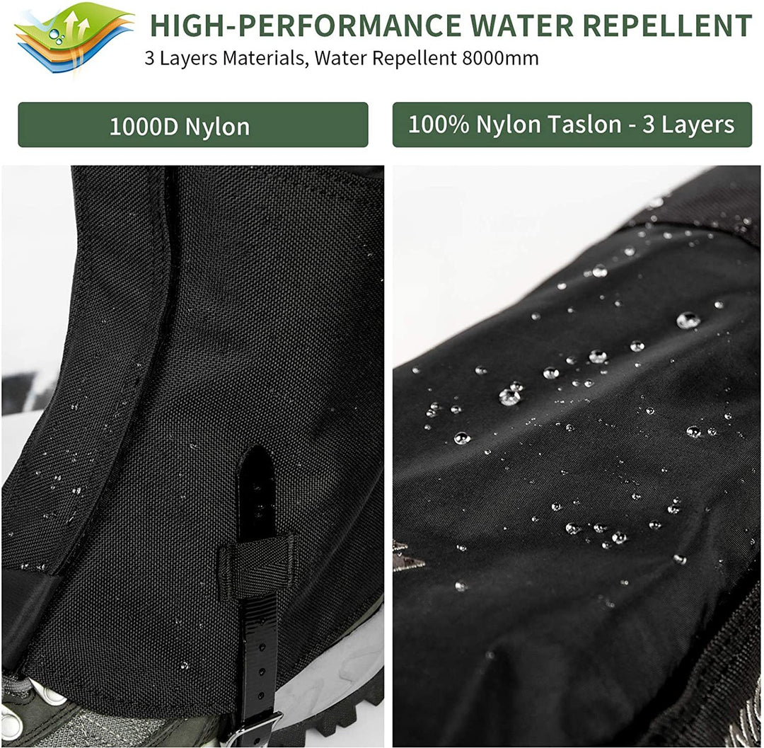 Unigear Waterproof Hiking Gaiters | Breathable Durable Leg Protection | Outdoor Trail & Mountain Gear