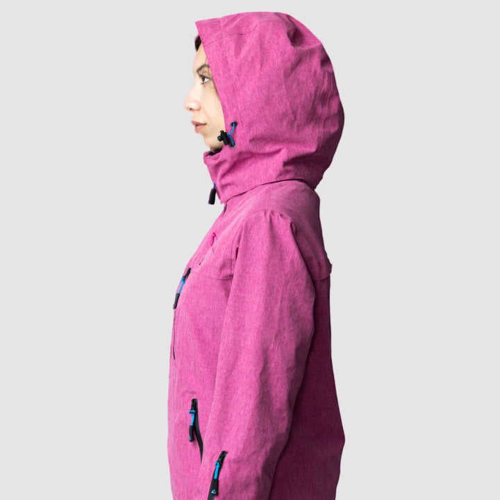 Adventure 2.0 Women’s Pink Jacket | Eco-Friendly All-Weather Outerwear | Sustainable Outdoor Adventure Coat