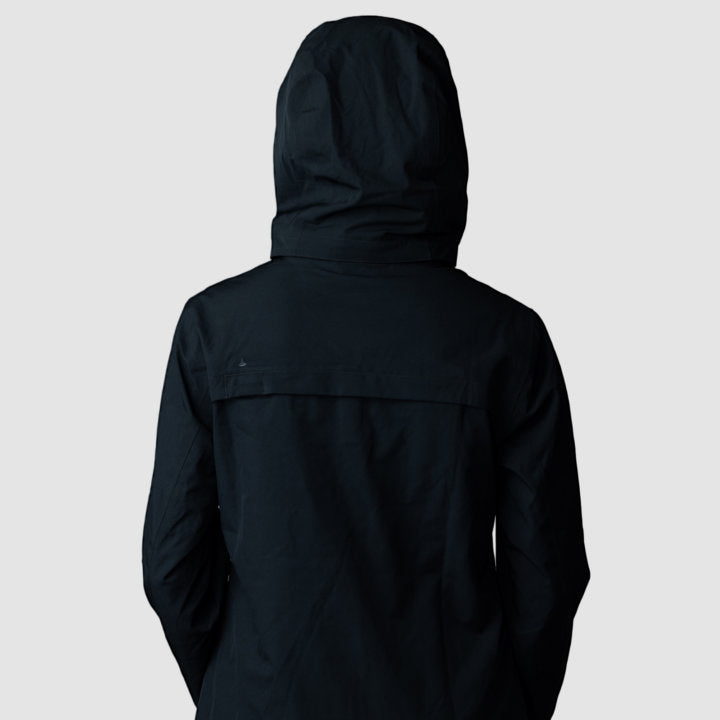 Adventure 2.0 Women’s Black Jacket | Eco-Friendly All-Weather Outerwear | Sustainable Outdoor Adventure Coat