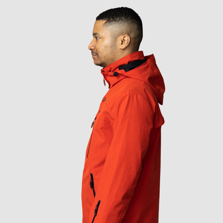 Adventure 2.0 Jacket | Men’s Red Eco-Friendly Outerwear | All-Weather Gear
