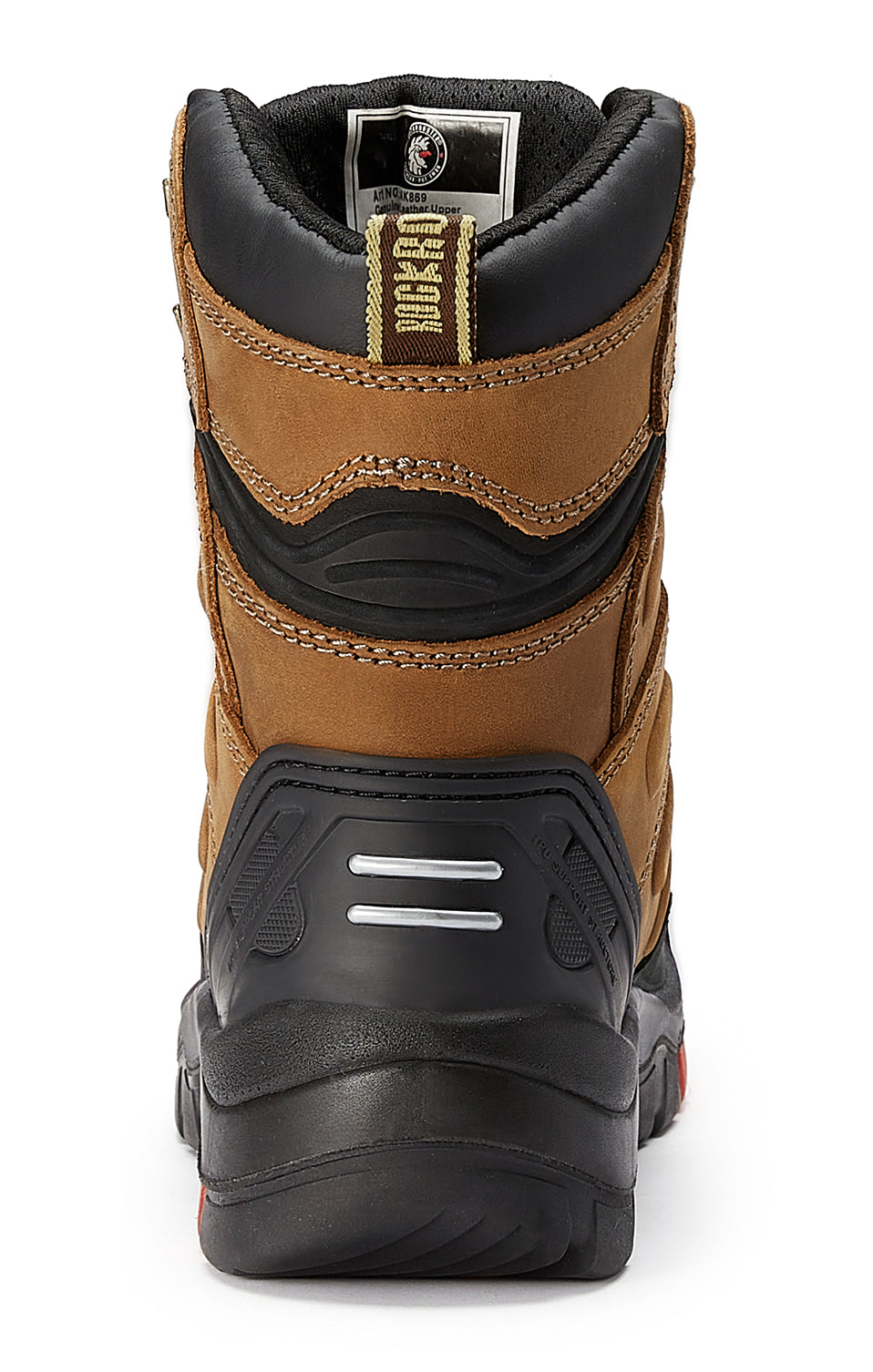 ROCKROOSTER Woodland Men’s 8-Inch Brown Work Boots | Composite Toe Safety Footwear | Durable Outdoor & Industrial Boots